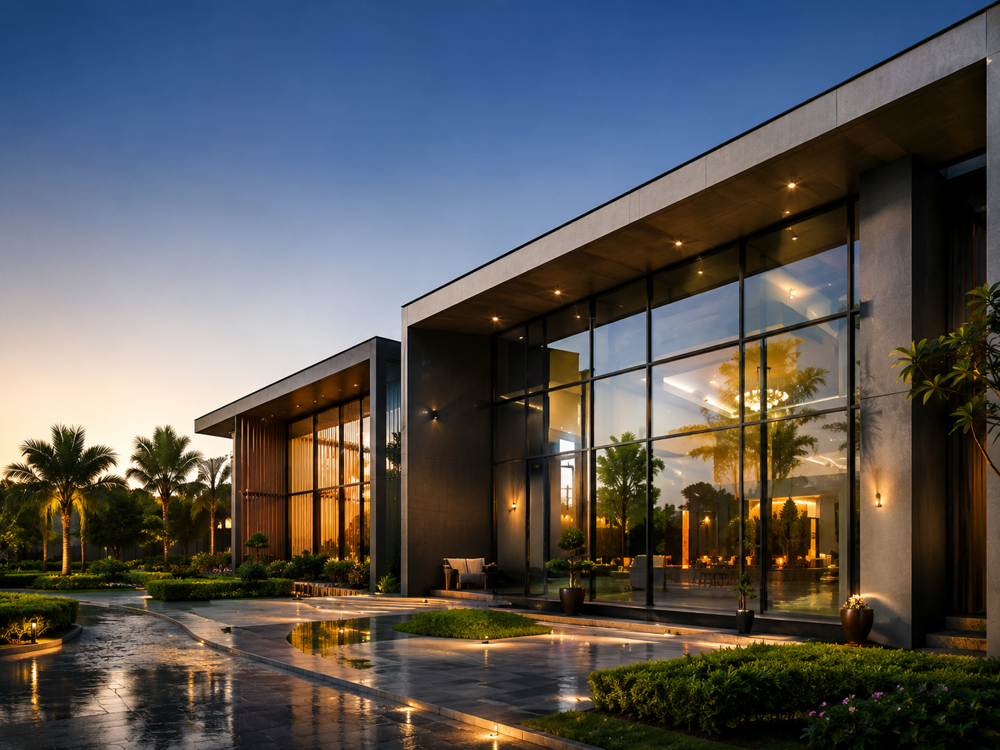 Refined architectural interior